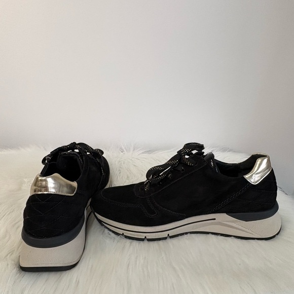 Gabor Women's Black and Gold Sneakers - Picture 9 of 15